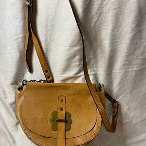 AUTRE TON Tan Leather Crossbody Bag